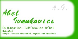 abel ivankovics business card